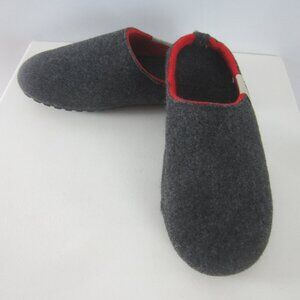Gumbies Outback Grey Indoor Slip On Slippers Unisex Womens 8 Felted Wool Mens 7